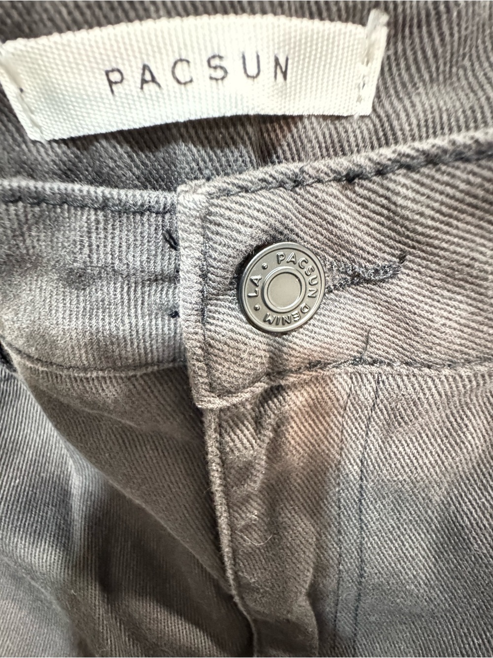 PacSun Gray Mom Jeans Women’s Size 30 High Rise Straight Leg Denim - Picture 7 of 12